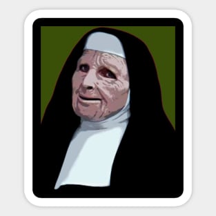 nun bank robber Sticker